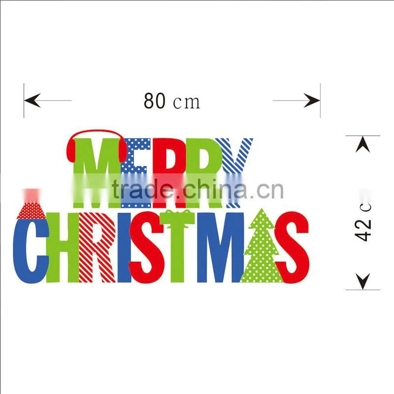 ALFOREVER Mix color design vinyl Merry Christmas design sticker