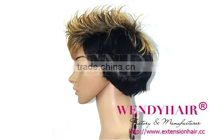 Tangle free no shedding best quality fashion and unique style Wendy wig short hair