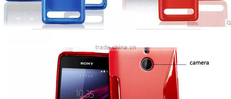 for sony xperia e1 tpu case, tpu case for sony xperia e1,Mobile Phone S Line TPU Gel Back Cover for Sony Xperia E1