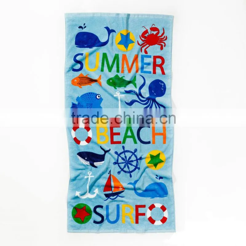 Wholesale Customized High Quality Colorful Printed Bath Towel