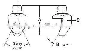 High Impact Narrow Angle Flat Nozzle