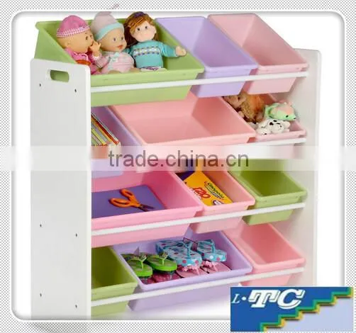 Kids Natural and Primary Toy Organizer and Storage Bins
