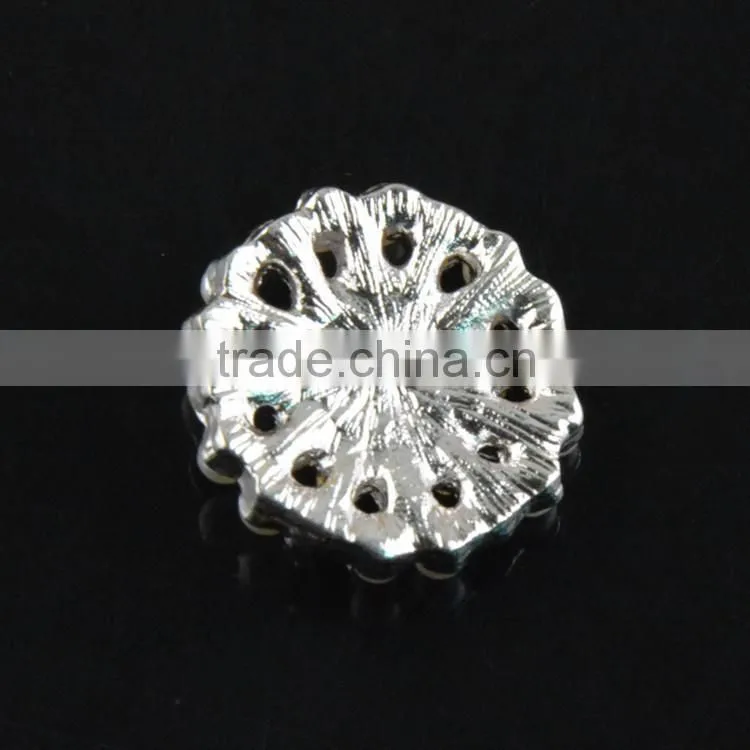 22mm Wholesales Price AAA Quality Alloy Pearl Round Crystal Rhinestone Button for WeddingJewelry Garment Accessory