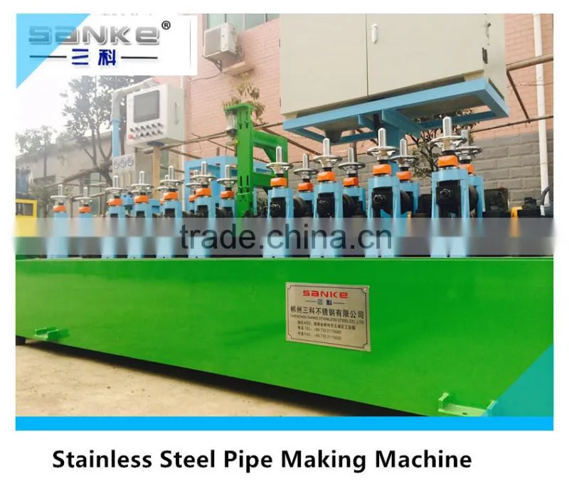 Round ERW Pipe Metal SS Pipe Making Machine/pipe production line