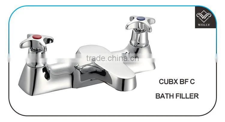 Foshan Welly Modern Double Rotary Handle Bath Filler