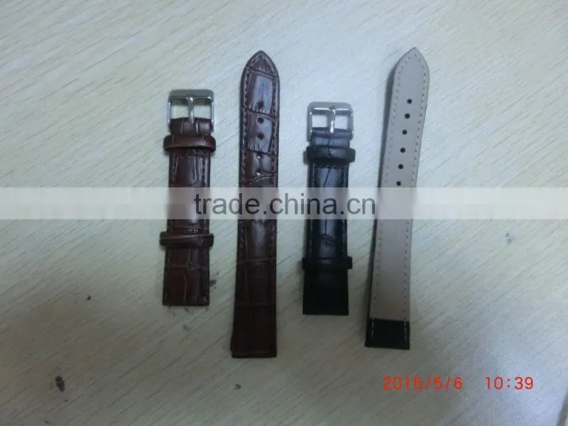 Durable Leather Deployment Watch Band Strap Buckle Bracelet Watch bands