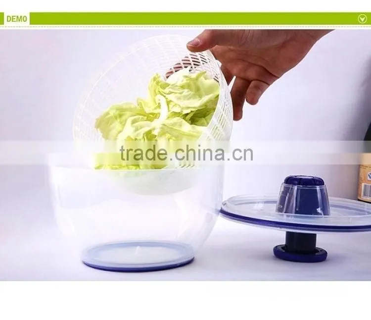 PP+TPR 20.7*13*13 Kitchen tools plastic salad spinner/vegetable spinner/salad maker/food dehydrator