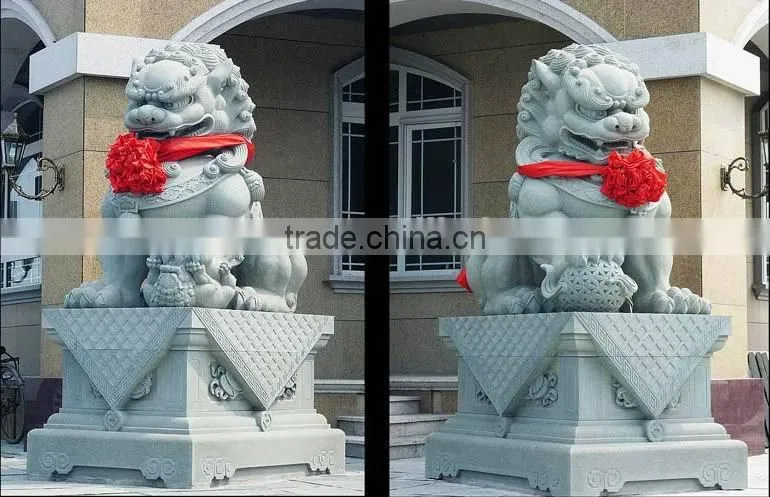 temple chinese stone lion statues for sale