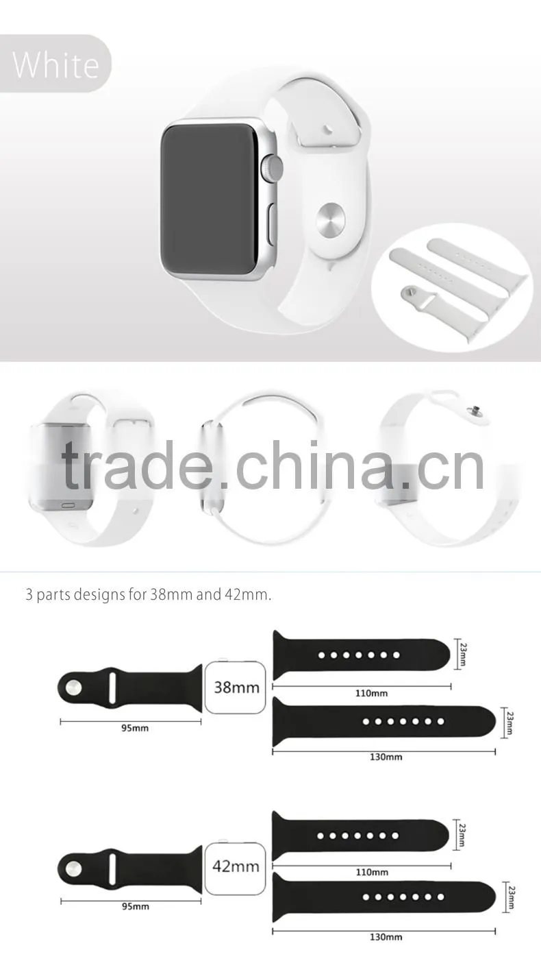 SHENGO Wholesale Cheap Silicone Watch Band for Apple Watch