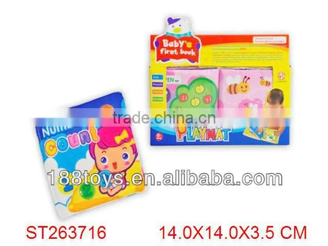 Learning & educational infant fabric soft cloth book for baby