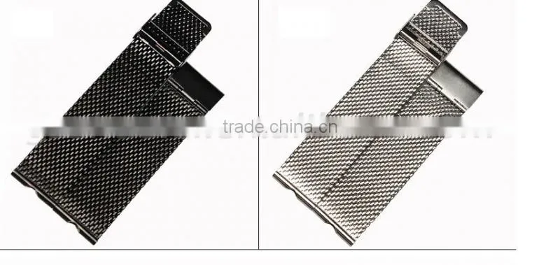 Milanese Classic Buckle Stainless Steel Watchband 24mm
