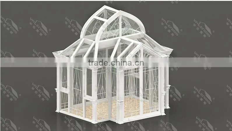 high quality balcony aluminum glasshouse Design for villas