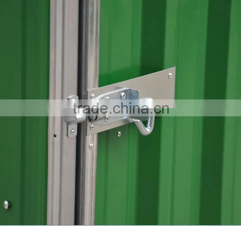 Galvanized steel sheet metal garden shed with competitive price garden greenhouse shed