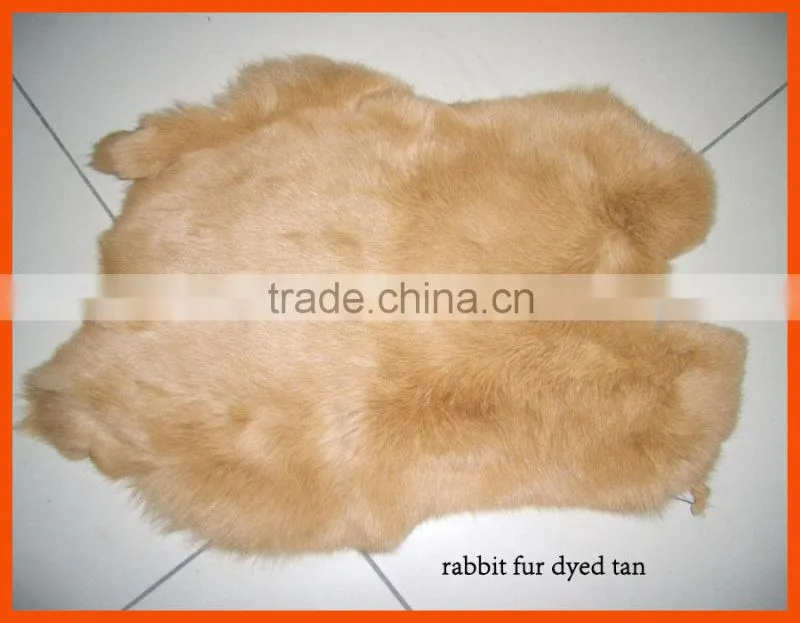chinese factory dyed color rabbit skin fur price