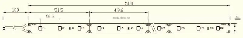 CRI>90 led strip light Epistar led strip 120led/m 3528 flexible decoration lamps