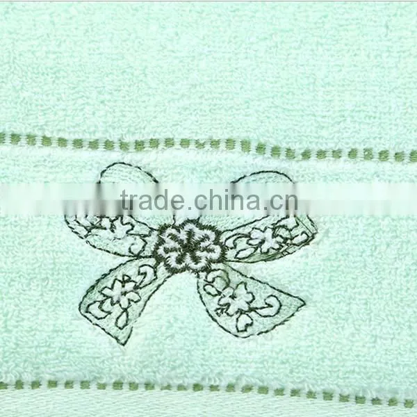 100%cotton luxury embroidery blanks satin gear velvet towel