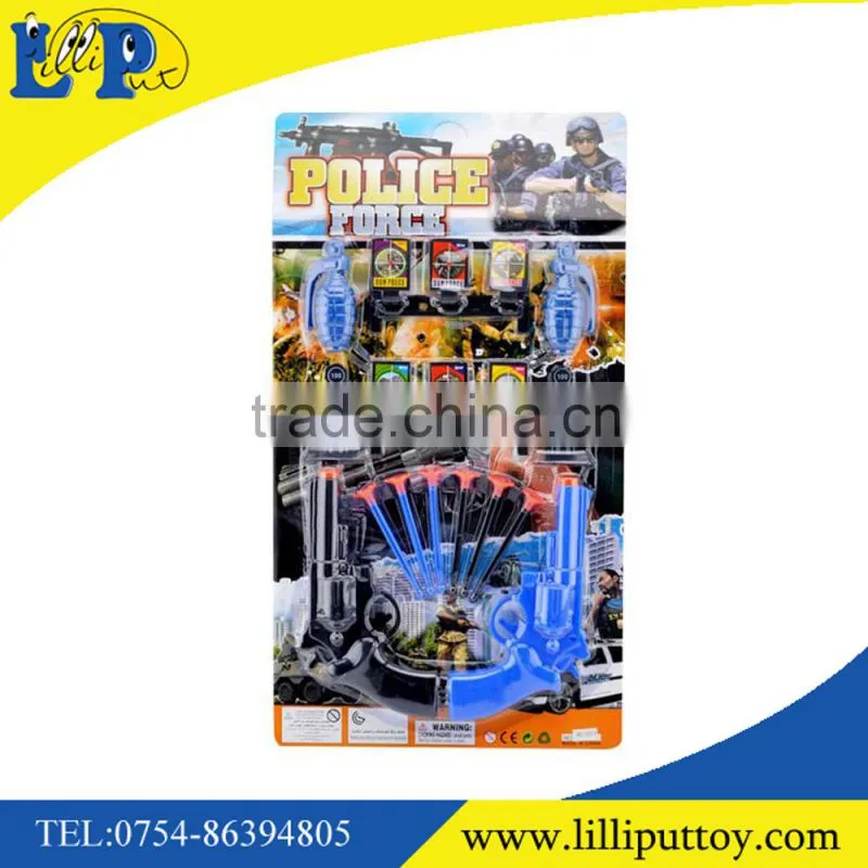 Newest soft shooting bullet gun police set toy for kid