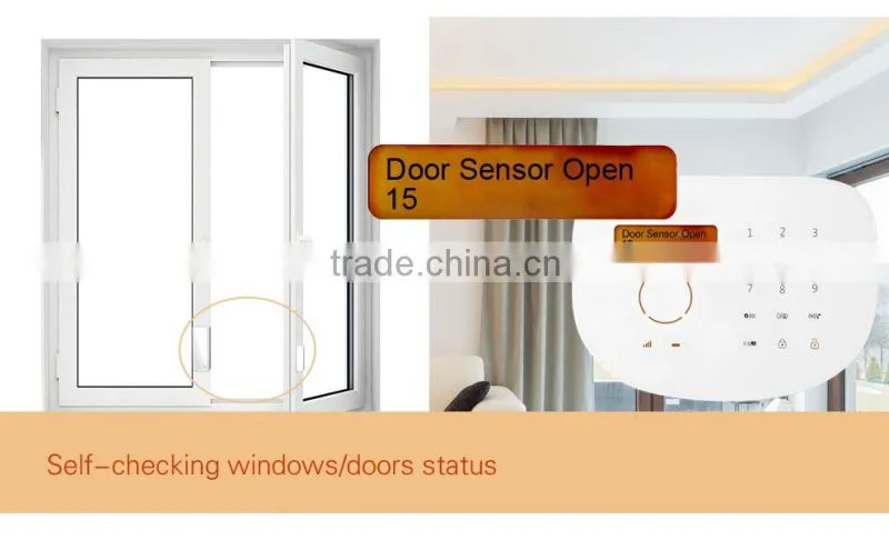 Intelligent auto-dial alarm system Usage GSM Burglar/Fire Security Alarm System & DIY house security alarm system
