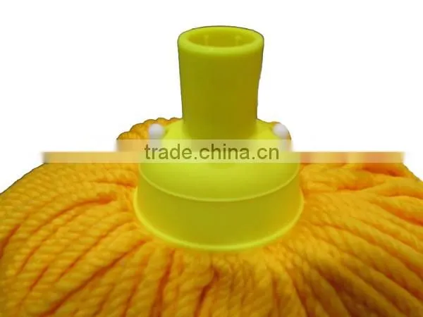 #E200 microfiber round mop,with plastic binder.