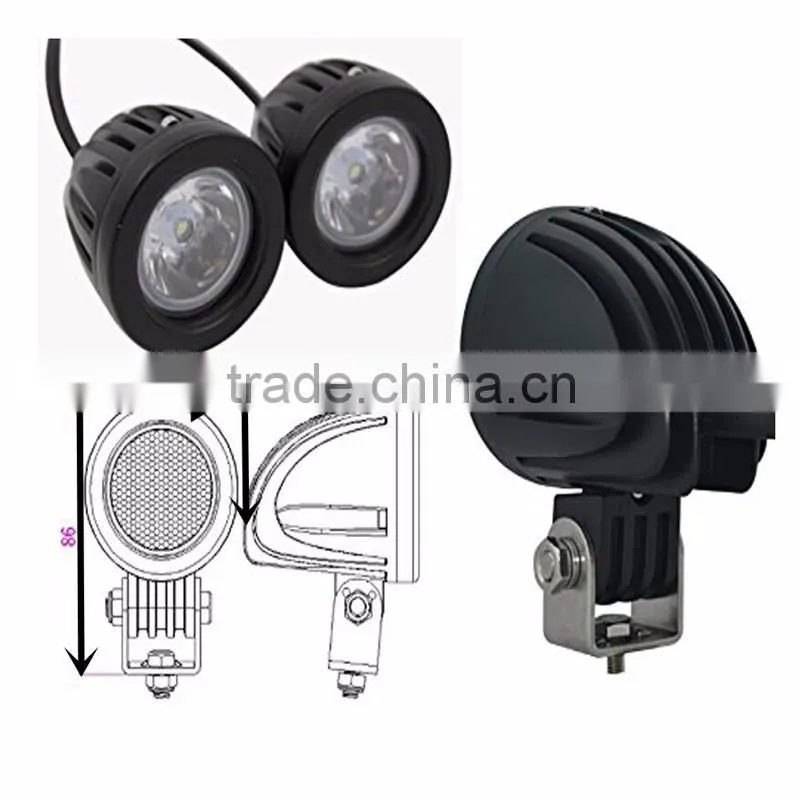 10W Mini Tail Cre-e Auto Led Off road Lights Led Fog Light for Bike Motorcycle Jee-p wrangler