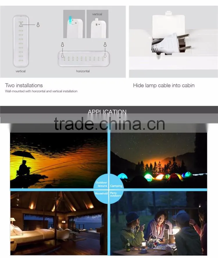 China SMD 3W 6W Wall Mounted Rechargeable Multifunction Smart Lamp Lighting Battery Backup Operated LED Emergency Light For Home