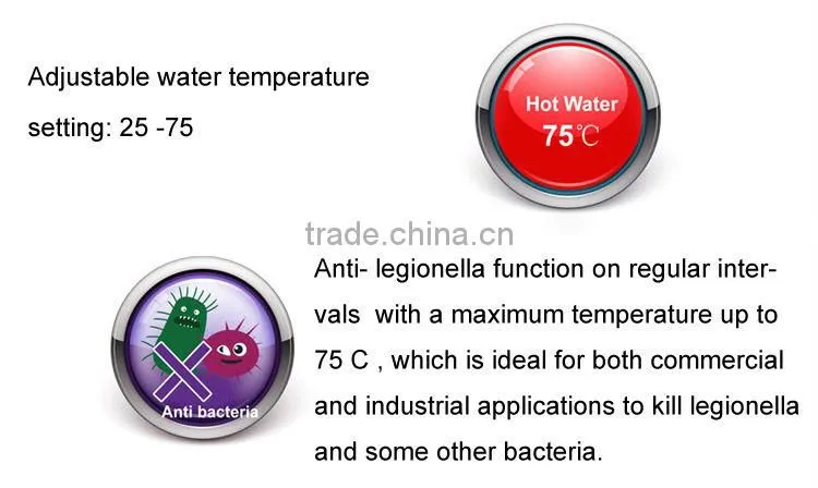 Air to water high temperature heat pump