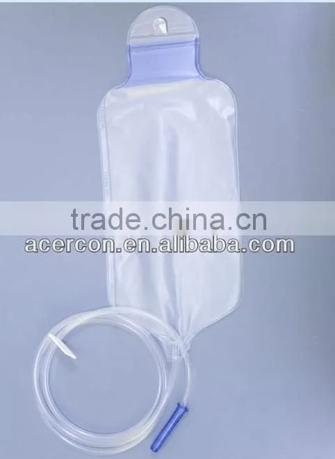 Disposable Medical Grade PVC 1500ml Enema Bag Sets