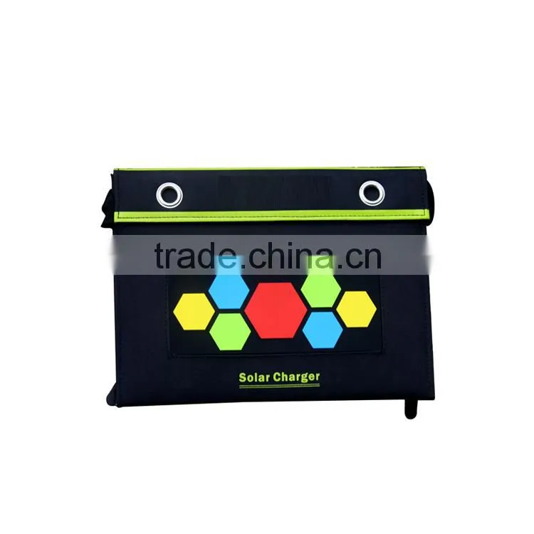 hot sale factory price solar charger foldable 15W solar panel from Shenzhen
