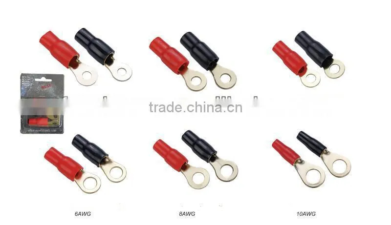 0AWG insulated or non-insulated ring terminal high quality manufacture ring terminal