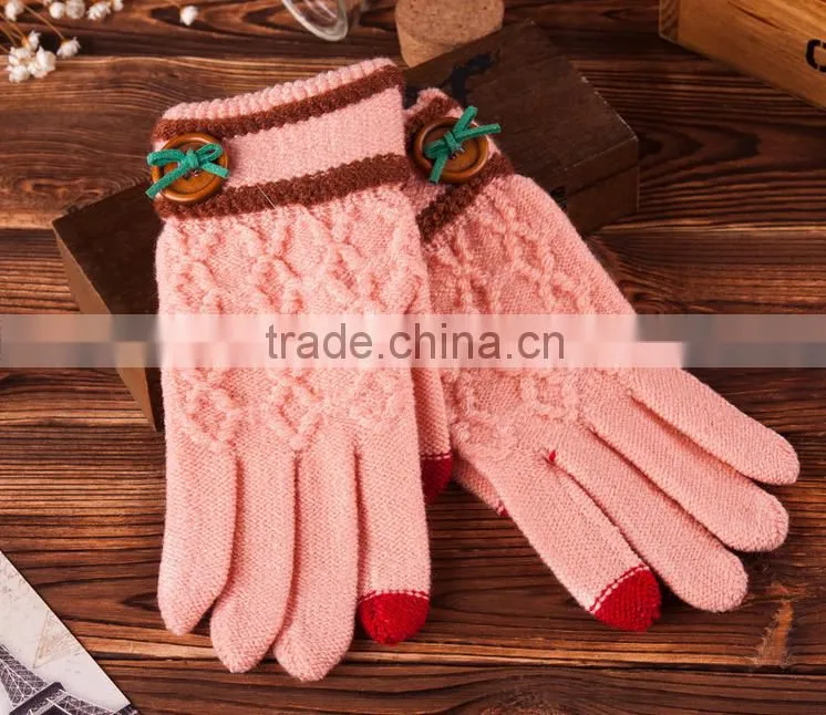 Best Sellers Cute Flower Touch Screen Gloves For Girls For Christmas 2015