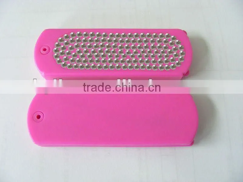 double sides plastic compact mirror with square shape