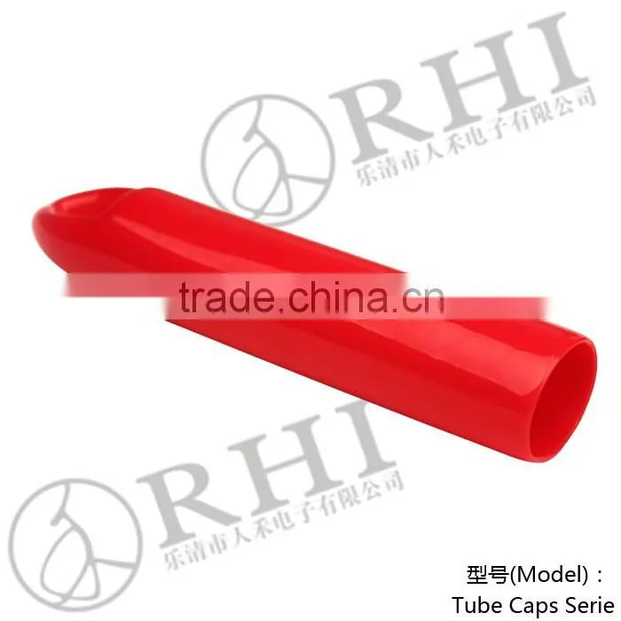 Red rubber broom handle grips