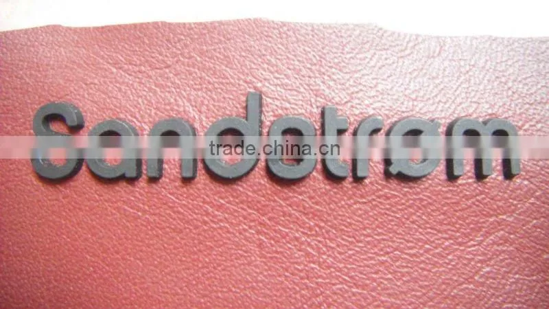 3D leather folder emboss logo