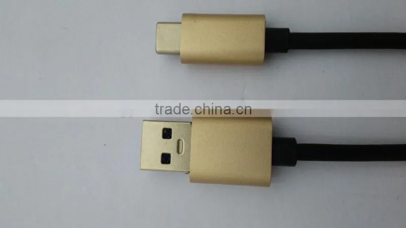 High Quality USB 3.1 Type c male to USB 3.0 A type Male Al Shell Cable OD 4.2mm