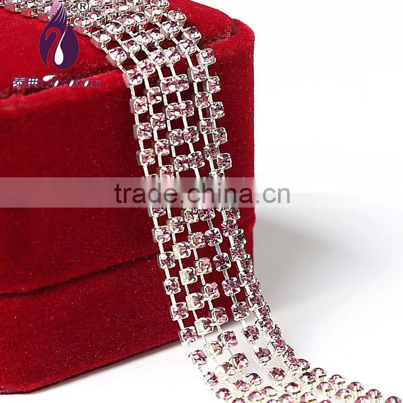 ss22 gold Single row Rhinestone cup chain for Garment Decoration Bags Nail Art