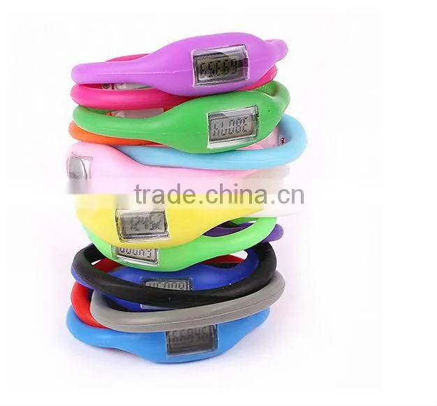 Popular silicone wristband pedometer