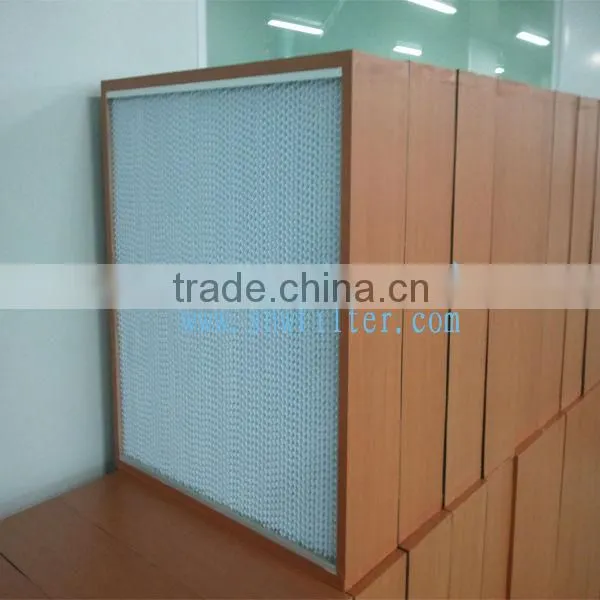 High temperature separator hepa air filter for medical factory