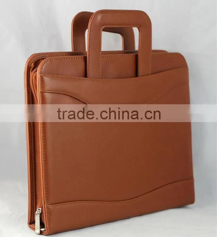 movable handle men's briefcase/leather briefcase men supplier