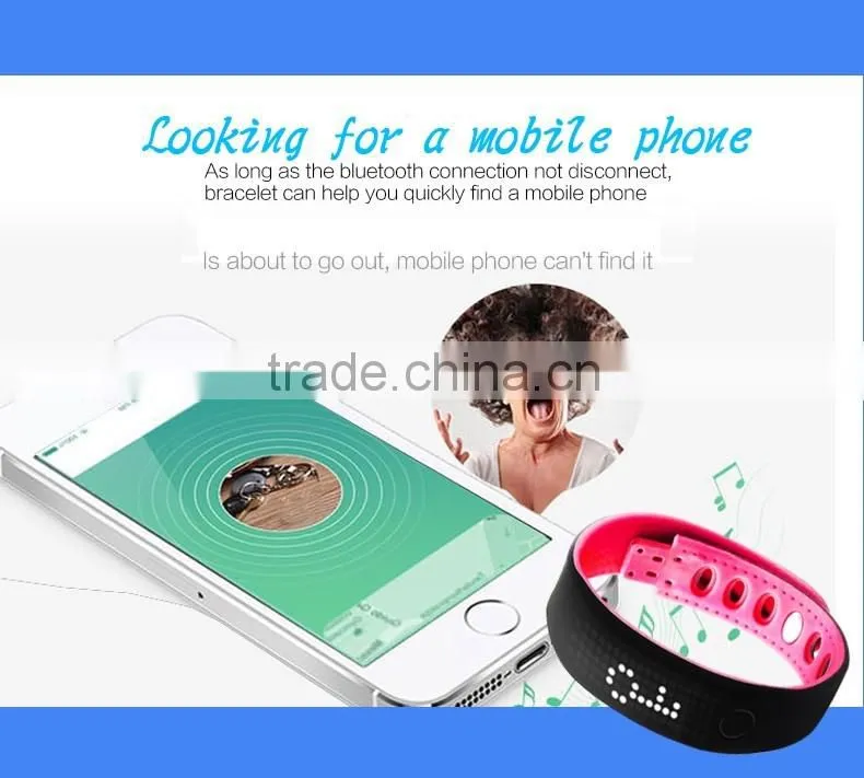 waterproof bluetooth bracelet/Bluetooth Smart wristband 2016 for Android