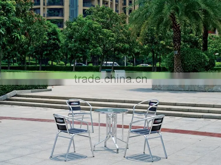 Chinese furniture aluminum colorful dining restaurant set YC001A YT31A