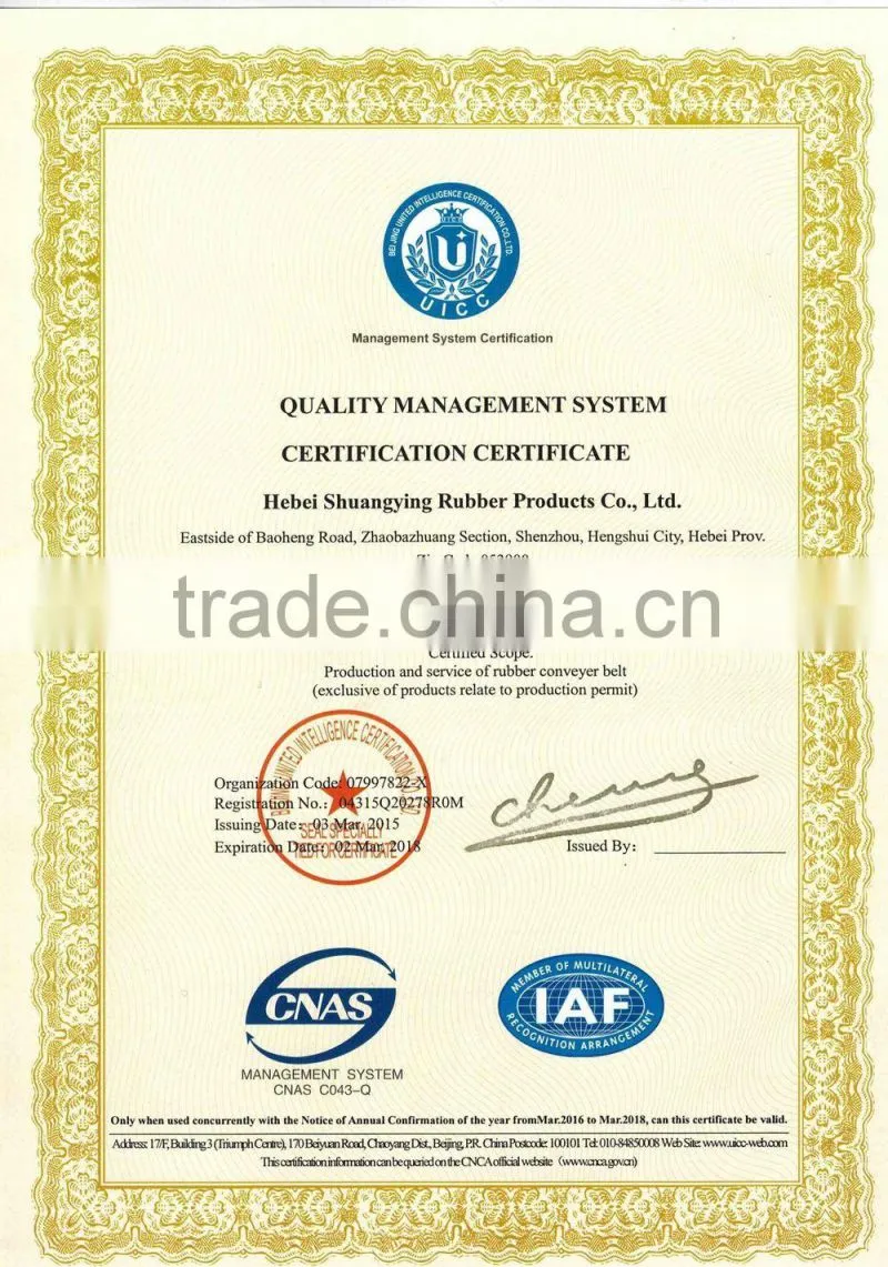 nn125 chemical resistant rubber conveyor belt price