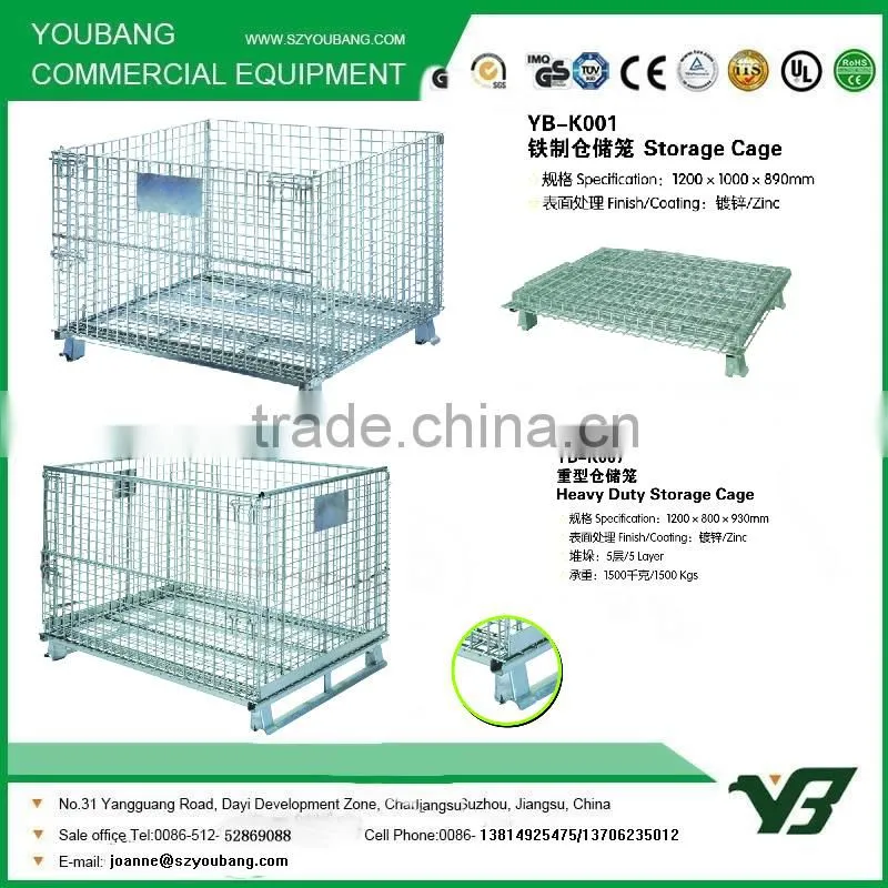 Heavy duty storage cages for warehouse ,supermarket,shop