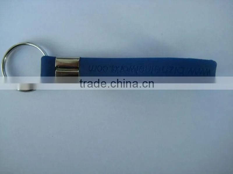 silicone bracelet key ring