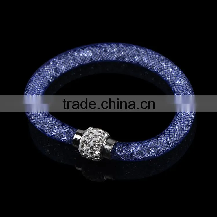 New design high quality crystal stardust magnetic bracelet for women