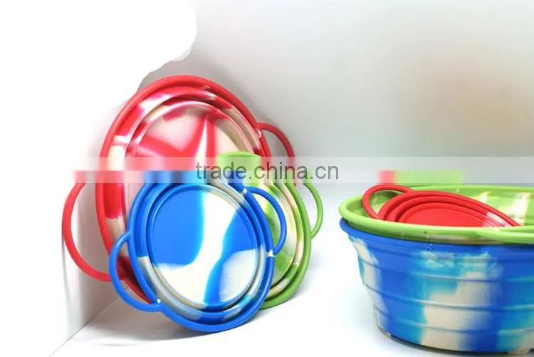 silicone pet bowl silicone container Dog basin