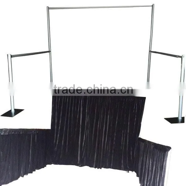 Tradeshow booth structure pipe and drape hot selling 10ft x10ft Convention curtain and pipe kits