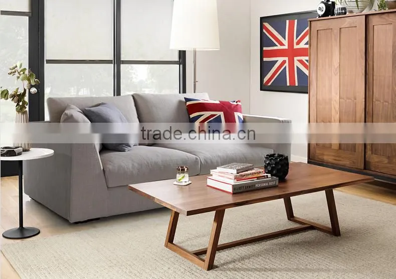 Puket Fashion Fabric Solid wood legs Feather Sofa