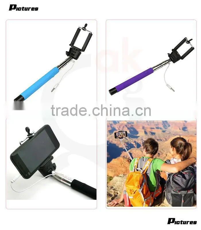 2015 newest mobile phone accessories camera smartphone selfie stick monopod for iphone 6 plus