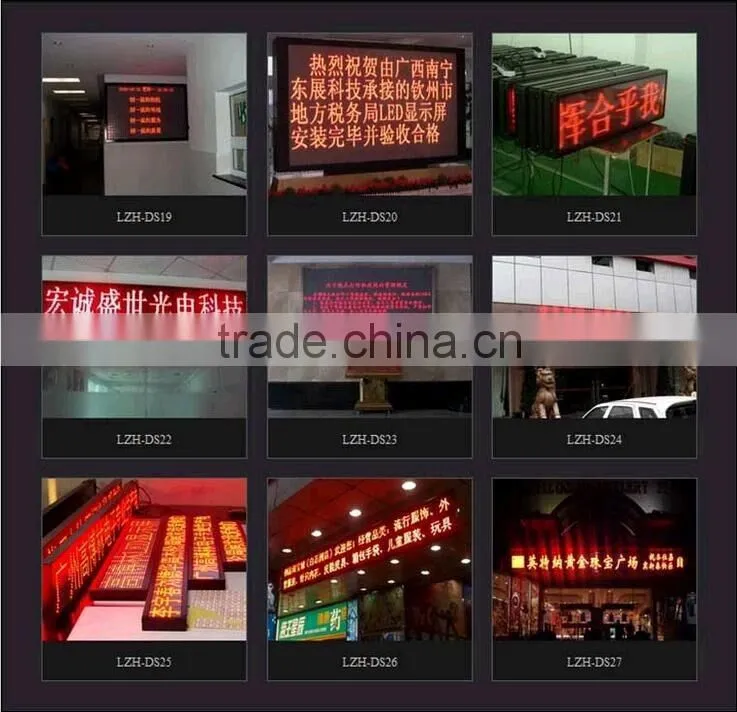 CHEAPprice single color led screen module P10 led moving signs display Waterproof
