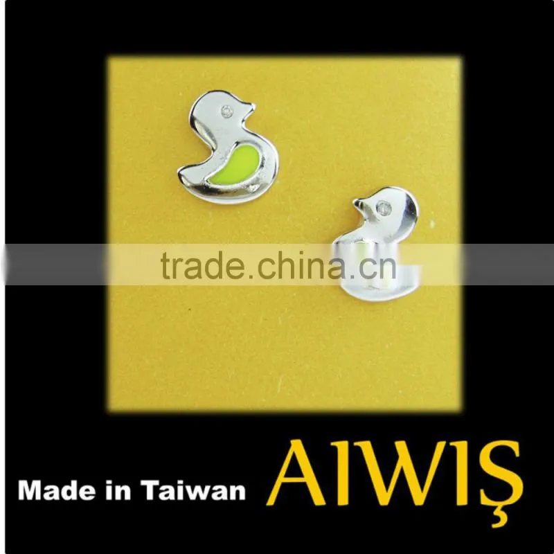 Hottest High Quality Cute Duck Deisgn Sterling Silver Earring Gifts